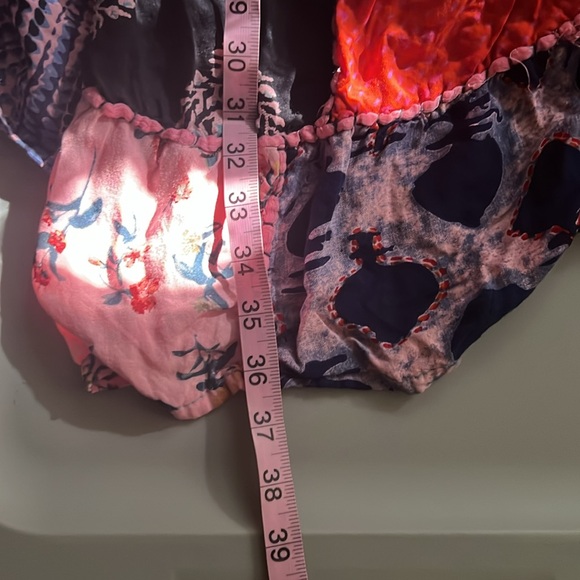 Ana & Kate patchwork elastic‎ waist maxi skirt size M Gypsie core. - Picture 5 of 10